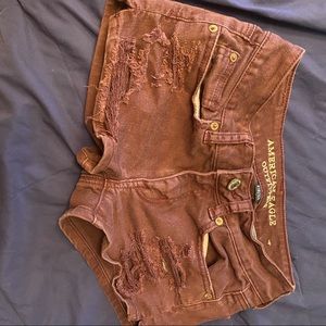Distressed shorts